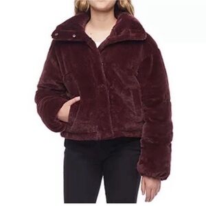 Arizona Jean Company Burgundy Puffer Jacket